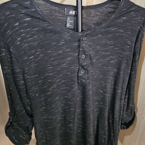 H&M Charcoal Long Sleeve Tee